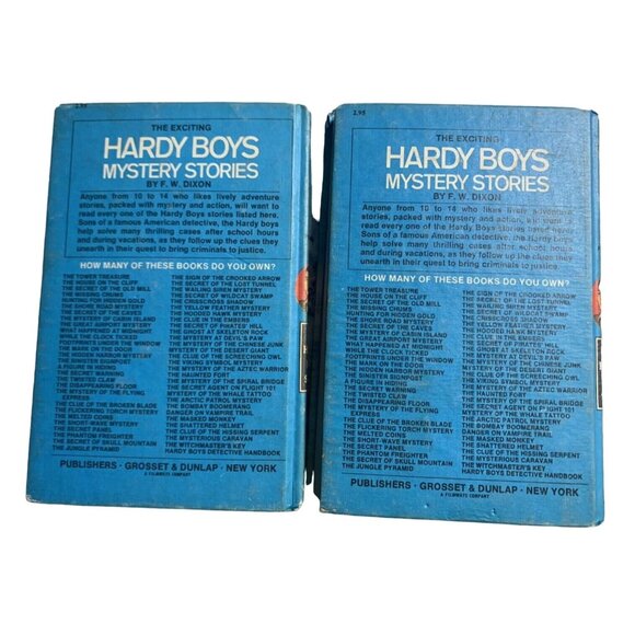 Hardy Boys Mystery Stories Lot #1 & #2 Tower Treasure, House on the Cliff HC - Picture 3 of 8